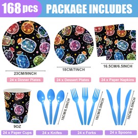 168PCS Fall Pumpkin Party Supplies for Birthday Baby Shower Autumn Watercolor Pumpkin Floral Party Decorations Thanksgiving Harvest Plates Cups Napkins Tableware for Bridal Shower 24 Guests