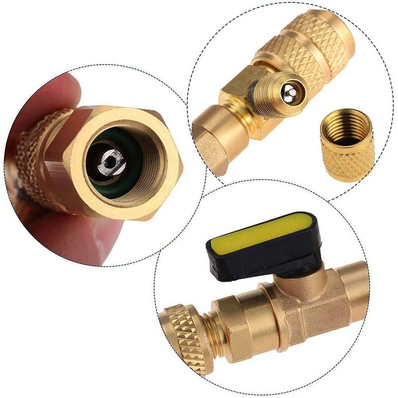 LSLANSOON HVAC Valve Core Remover Installer with Dual Size SAE