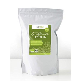 Organic Sunflower Lecithin Powder, IVOVITAL®, Non-GMO and hexan Free (600g)