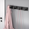 PMMASTO Coat Rack Wall Mount with L Shaped Black Coat