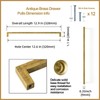 Yanxia Antique Brass Cabinet Handles, Rustic Refinement Drawer Pulls for