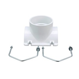 Oatey 43795 Solvent Weld White PVC Saddle Tee Kit, 4-Inch x 4-Inch