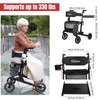 Rollator Walker for Seniors/Adults Foldable in Two Directions Rolling Walker