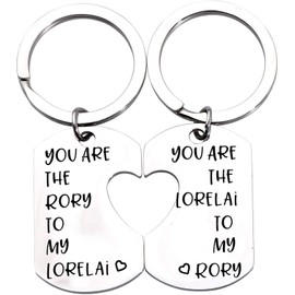 ENSIANTH Gilmore Girls Gift Mother Daughter Gift Best Friend Gift Sister Gift You Are the Lorelai To My Rory Gilmore Girls Inspired Jewery Mother Daughter Keychain Set (Rory Lorelai Key)