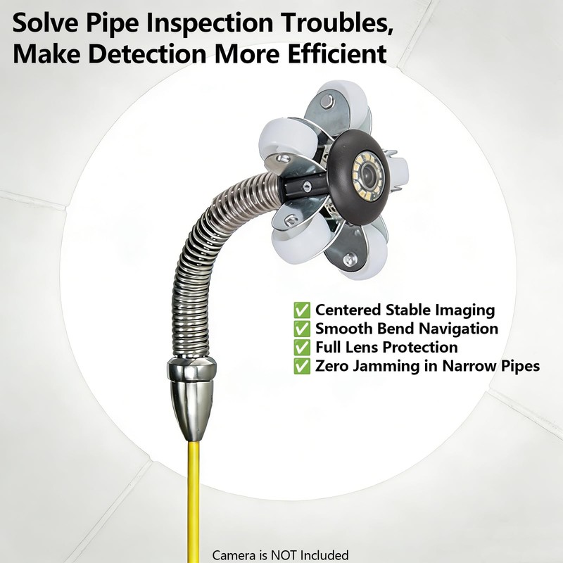 Sewer Camera Guide Wheel, 23mm 0.9" Roller Skid for Pipeline
