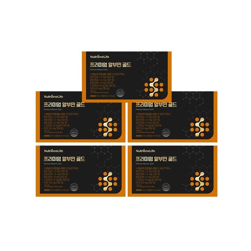 Nutri One Life Premium Albumin Gold 5 packs of 14