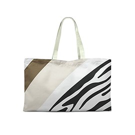 Le Jardin du Lin Printed Shopping Bag, Reusable Bag, Foldable, Fabric Bag with Two Long Handles, Size: 50 x 40 cm