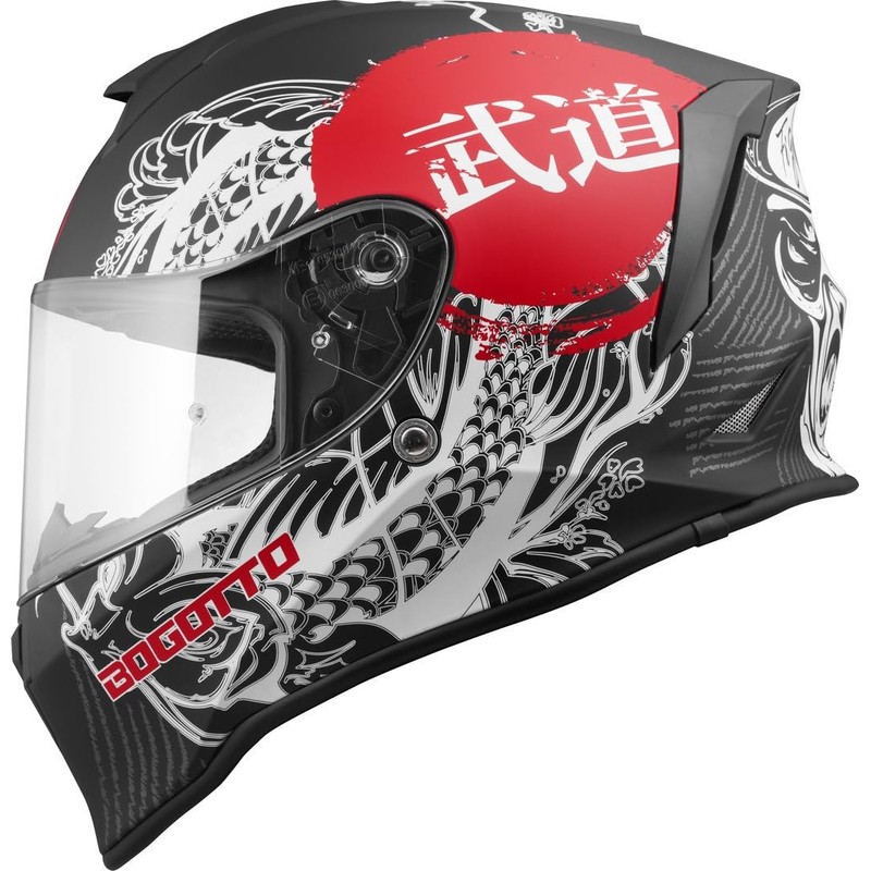 Bogotto H151 Shinee Helmet (White/Red, L)