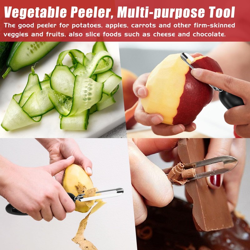 Professional #1071 Vegetable Peeler, Stainless Steel Fruit Potato Peeler, Swivel