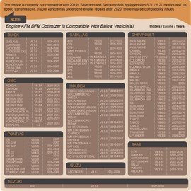 ANGE ELEC AFM DFM Disabler AG001 V8 Active Fuel Management Compatible GM Chevy 5.3 Silverado Tahoe Sierra Yukon DOD Non