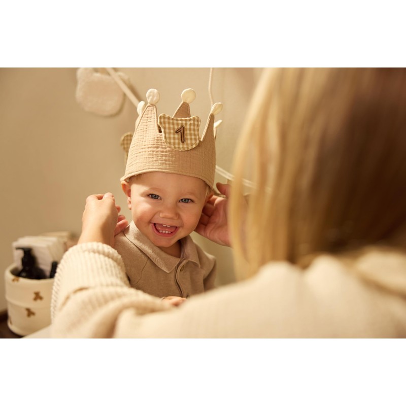 Jollein Corona di compleanno per neonati e bambini – Orsacchiotto