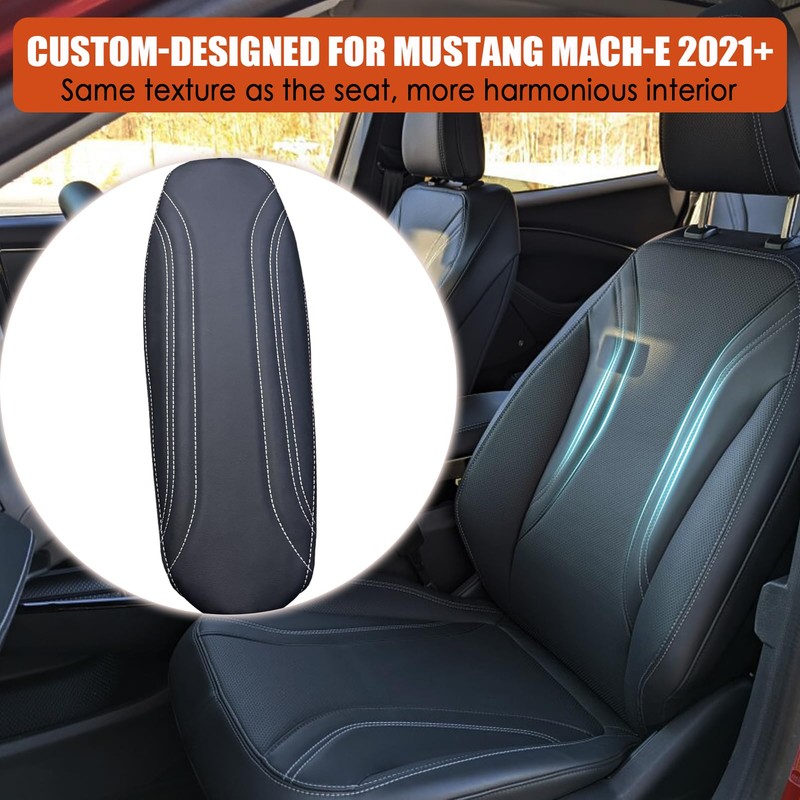 Center Console Cover for Mustang Mach E - [Upgraded] Soft