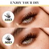 LANKIZ Lash Extension Kit, 60+80D Lash Clusters Kit, 312pcs Individual