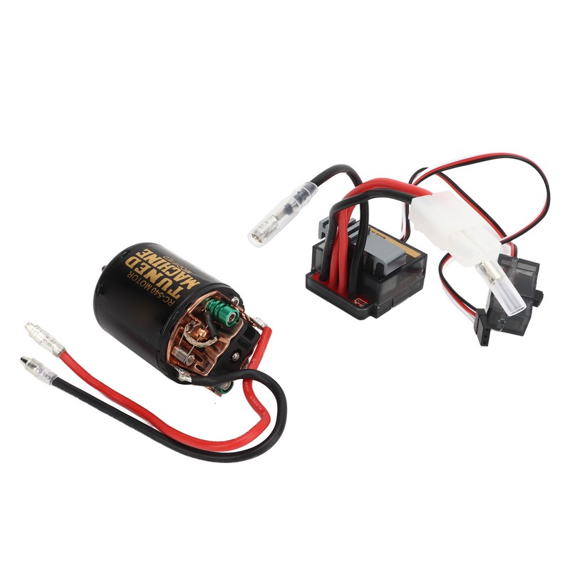 RC Brushed Motor ESC Kit External Carbon Brush Waterproof 540