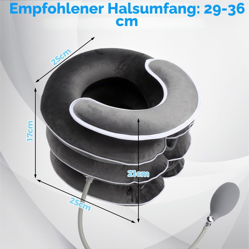 Neck Stretcher for Cervical Traction, Inflatable Neck Support, Neck