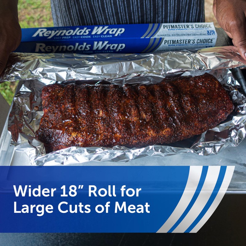 Reynolds Wrap Pitmaster's Choice Extra Thick Foil for Grilling, 18