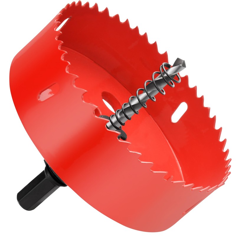 4-1/4"丨108mm Hole Saws with Heavy Duty Arbor HSS Bi-Metal Hole