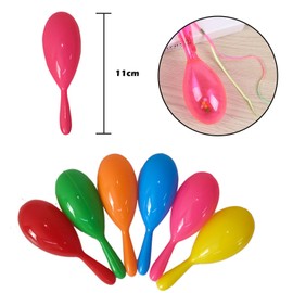 Nereds 24Pcs Neon Maracas Shakers Mexican Fiesta Party Favors Baby Musical Instrument Early Education Instrument Toy for Babies Kids