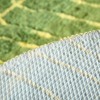JameStyle26 - Non-Slip Bathroom Rug Green - Palm Leaf Pattern