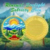 IELCJJ IELCJJ Original Sunlight Sobriety Coin, Delicate Artsy Landscapes Sobriety