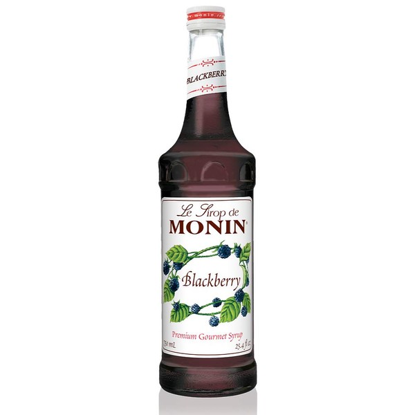 Monin - Blackberry Syrup, Soft and Succulent, Great for Cocktails, Lemonades, and Sodas, Gluten-Free, Non-GMO (750 ml)