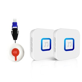 Diyeeni Buscapersonas para Cuidadores, de Alerta de Enfermera con Botón de Llamada Inalámbrico, Botón de Llamada de Monitoreo de Ancianos de 330M para Pacientes Discapacitados, con 38