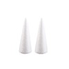Holibanna Foam Cones 30cm White Styrofoam Cone Crafts Foam Cone