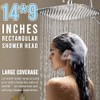 G-Promise - Cabezal de ducha de lluvia extragrande de metal
