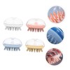 WOONEKY 4pcs Shampoo Brush Dual Function for Hair Washing Scalp