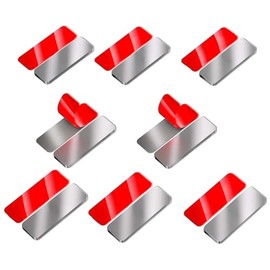 8 Pack Magnetic Cabinet Door Catch, Ultra Thin Cabinet Door Magnets, Adhesive Drawer Magnets to Stay Closed, Stainless Steel Cabinet Latch Easy Install