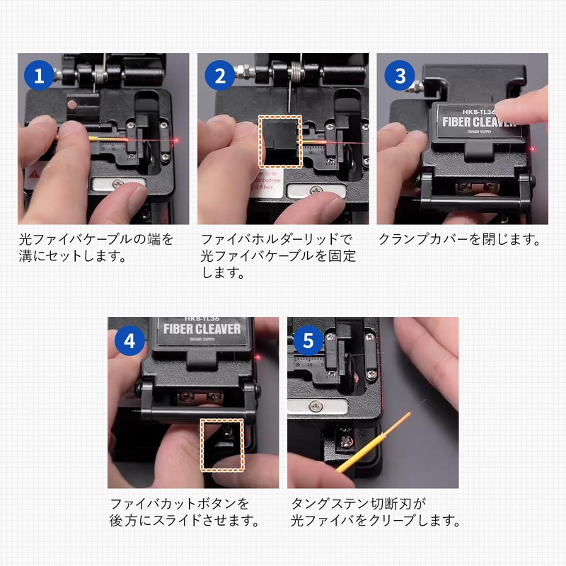 Sanwa Supply HKB-TL36 Optical Fiber Cleaver