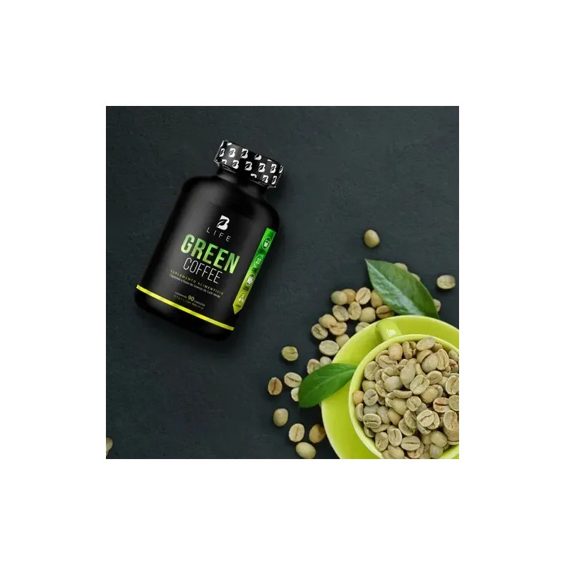 Café Verde 100% Puro 90 Cápsulas. Green Coffee, B Life