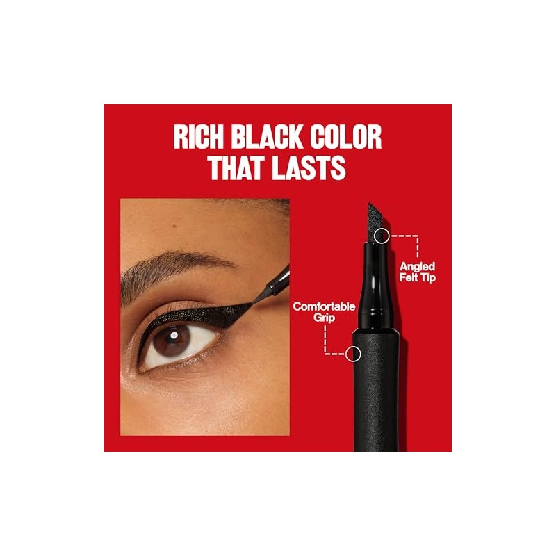 Revlon ColorStay Liquid Eye Pen Triple Edge, Blackest Black, 14