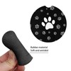 Gearider Black Dog Paw Car Coasters for Drinks Absorbent with