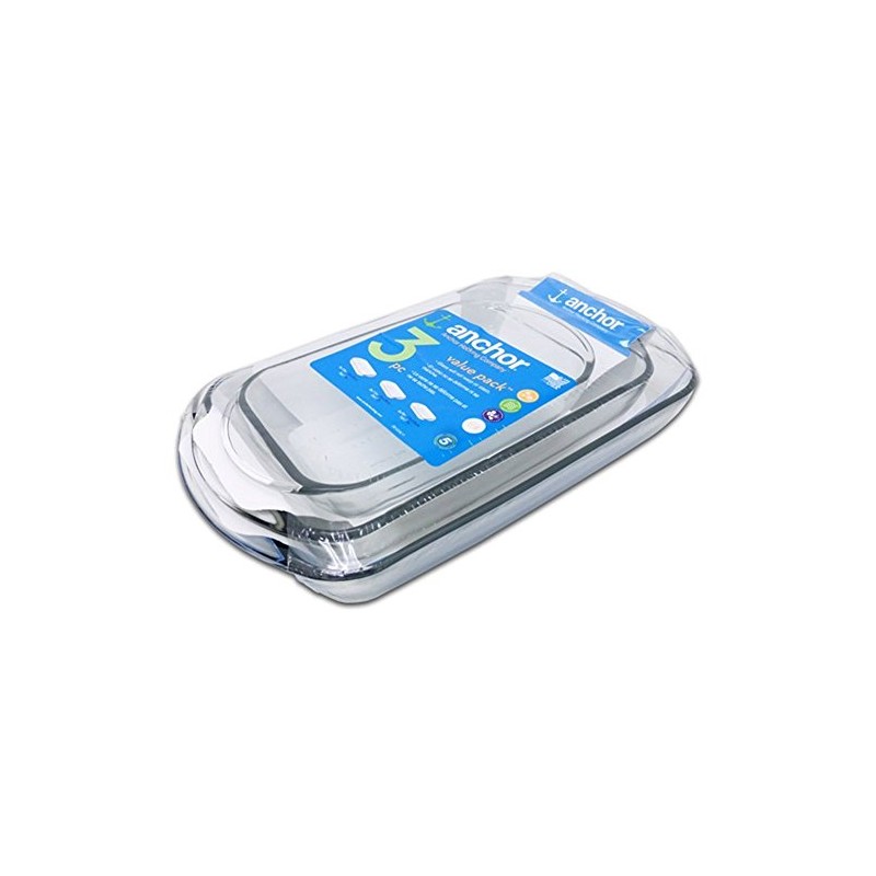 3 Piece Bake & Serve Glassware Set