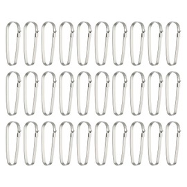 PATIKIL Sign Clips, 30 Pcs Real Estate Sign Clips Stainless Steel Fence Sign Holder Metal Clips for Hanging for Sale Open House Signs Post