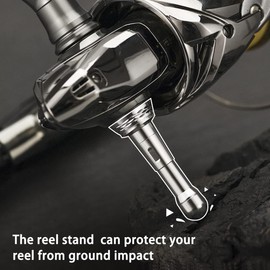 GOMEXUS R6 Foldable Reel Stand Protect Reel from Rock Compatiable for Shimano Stradic Stella Vanford Daiwa Certate Saltist Exist