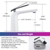TOCALOCA White and Polished Chrome Bathroom Sink Faucet Single Handle