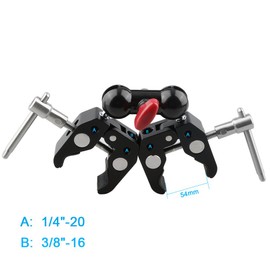 CAMVATE Artikulation Magic Arm with 2 Super Clamp Crab Pliers Clip