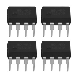 eMagTech 4 Pcs 8 Pin DC 3.5 to 15V Converter LT1054CP LT1054 for Electrical Switches Voltage Conversion 9x6.5x6mm