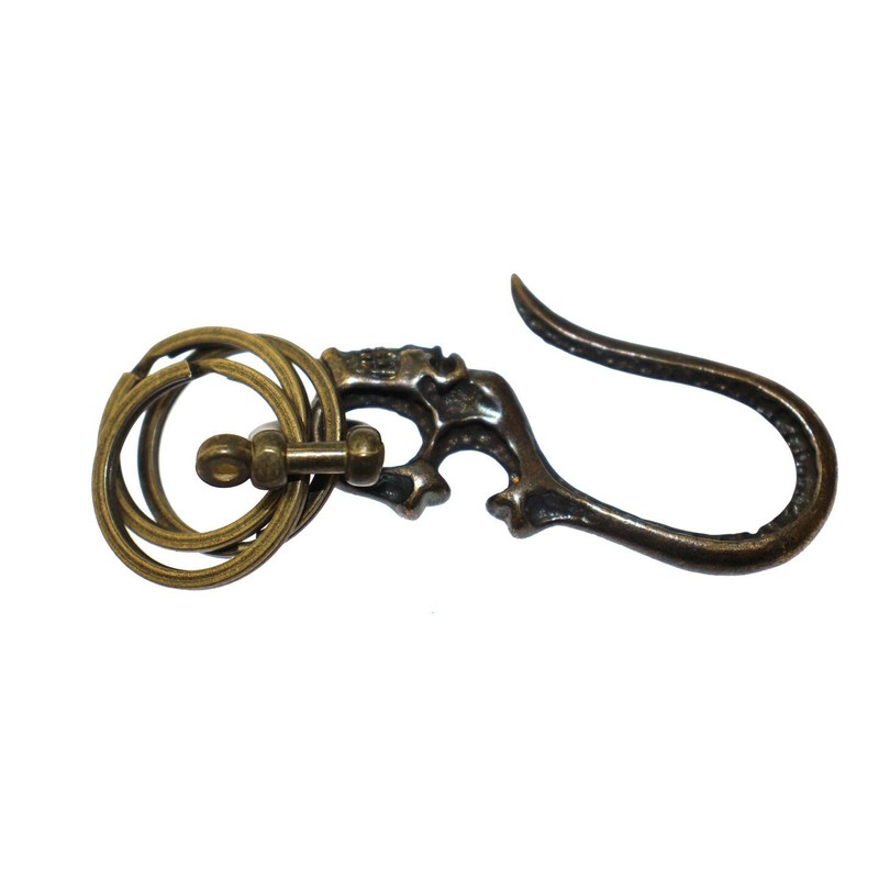 Speed mao Cool Skull Hook Belt Loop Key Ring Keychain