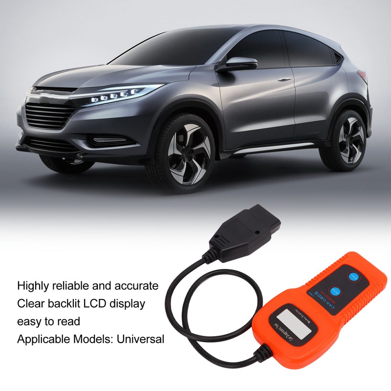 U480 Car OBD2 Diagnostic Scanner LCD Display 10‑12V DC Universal