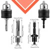 Lothee 6 Pcs 1/2-20unf Mount 1.5-13 mm Capacity Drill Chuck