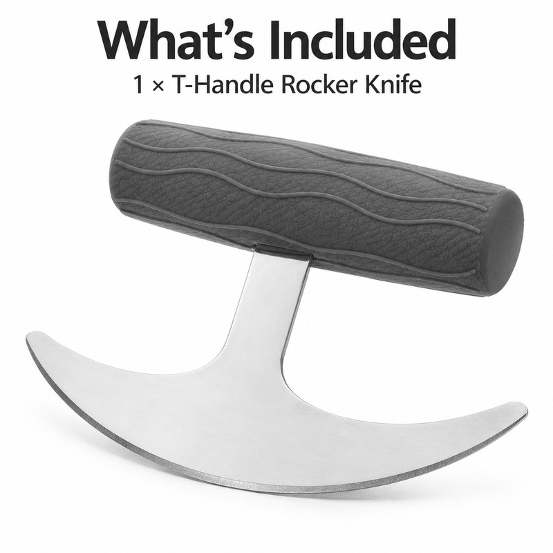 Adaptive Rocker Knife with T-Handle – Non-Slip Ergonomic Knife for