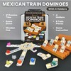 Mexican Train Dominoes Set with 4 Holders - Dominoes Double