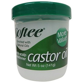 Softee Castor Oil Hair & Scalp Conditioner, 5 Ounce