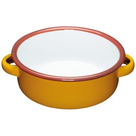 KitchenCraft World of Flavours Enamel Serving Dish / Tapas Bowl, 14 cm (5.5") - Yellow