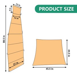 ZHUANMONI Patio Hanging Lounge Chair Replacement Cushion Cover and Umbrella Fabric,for Outdoor Hanging Hammock Chair Outdoor Chaise Chair Pillow Pad Replacement Cushion Cover