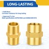 10PACK GUOFIS Brass Pipe Fitting,1/2" Male Adapter(5 Pack)+1/2" Female Adapter(5