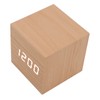 LED Wood Clock Multifunctional Large Display 3 Brightness Eye Protection